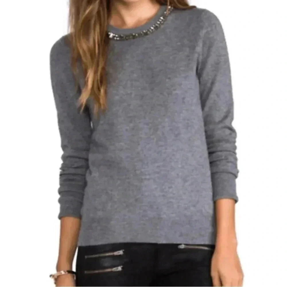 Equipment Shane Embellished Wool Pullover - XS USED